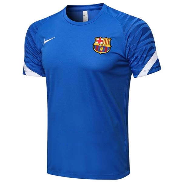 Maillot De Foot Entrainement Barcelone 2021-2022 Bleu Pas Cher